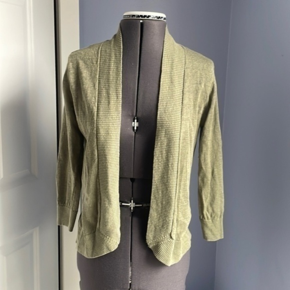Tommy Bahama shrug army green cardigan shrug extra small